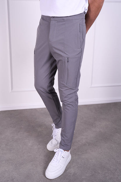 Tailored Tech Cargo Pants - Charcoal