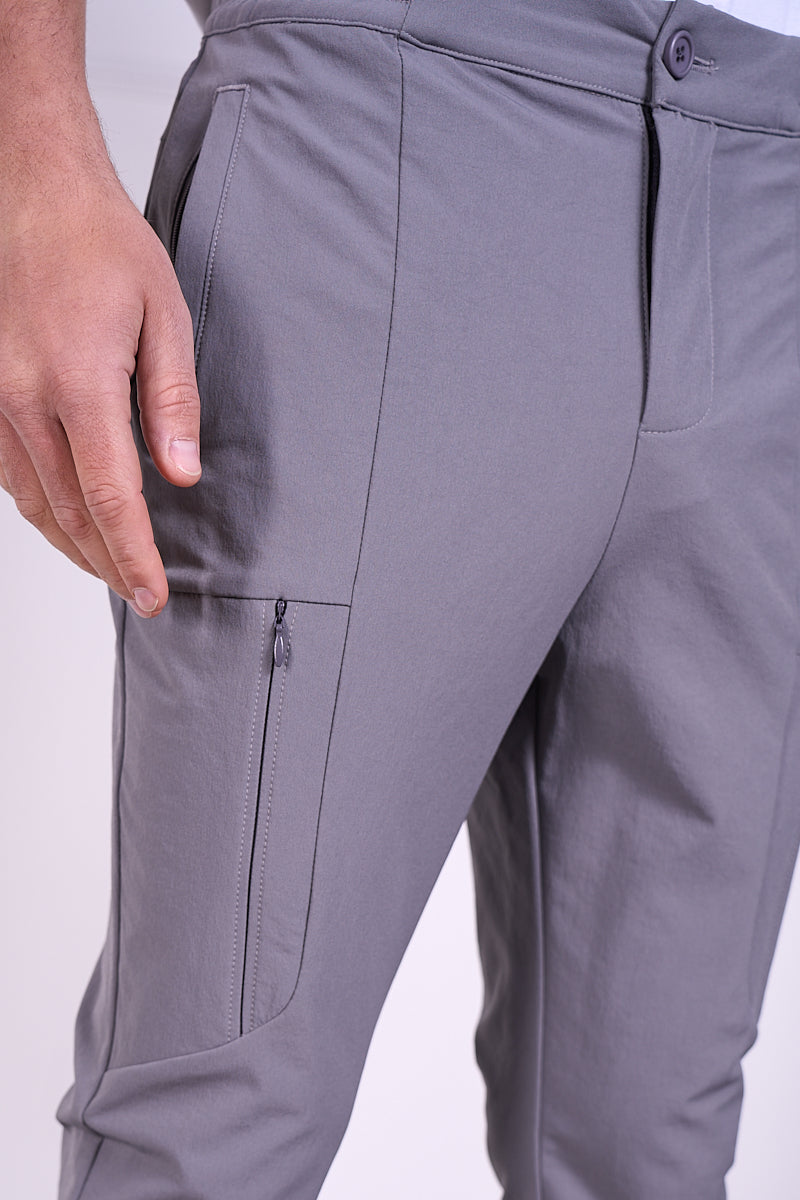 Tailored Tech Cargo Pants - Charcoal