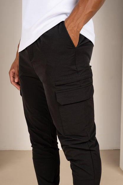 Premium Detail Cargo Jacket V2 - Black