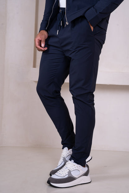 Pinstripe Pants - Navy