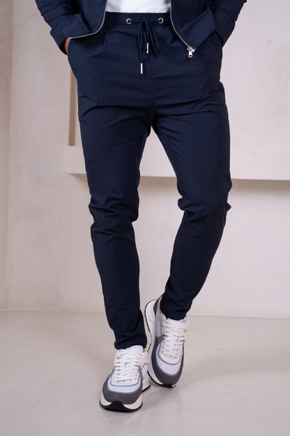 Pinstripe Pants - Navy