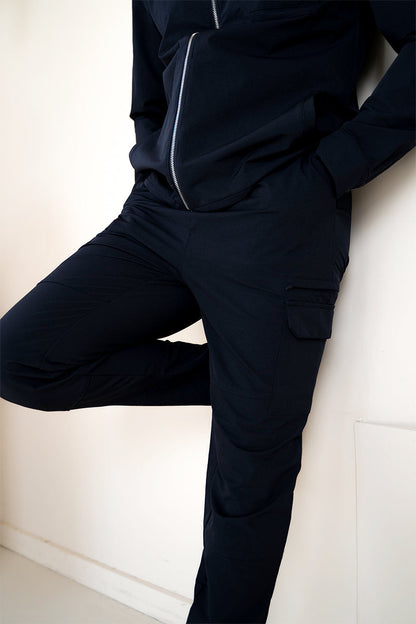 Premium Detail Cargo Pants V2 - Navy