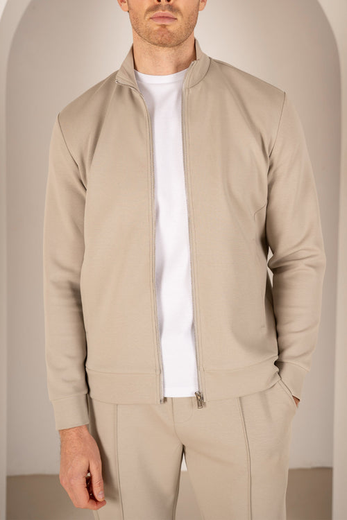 Interlock Zip-Up Jacket - Olive